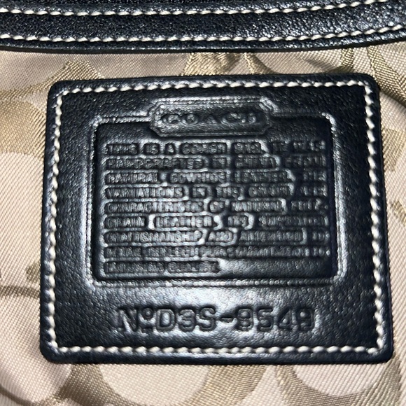 Vintage Coach Soho Legacy Slim Hippie 9549 black Leather - Picture 2 of 8